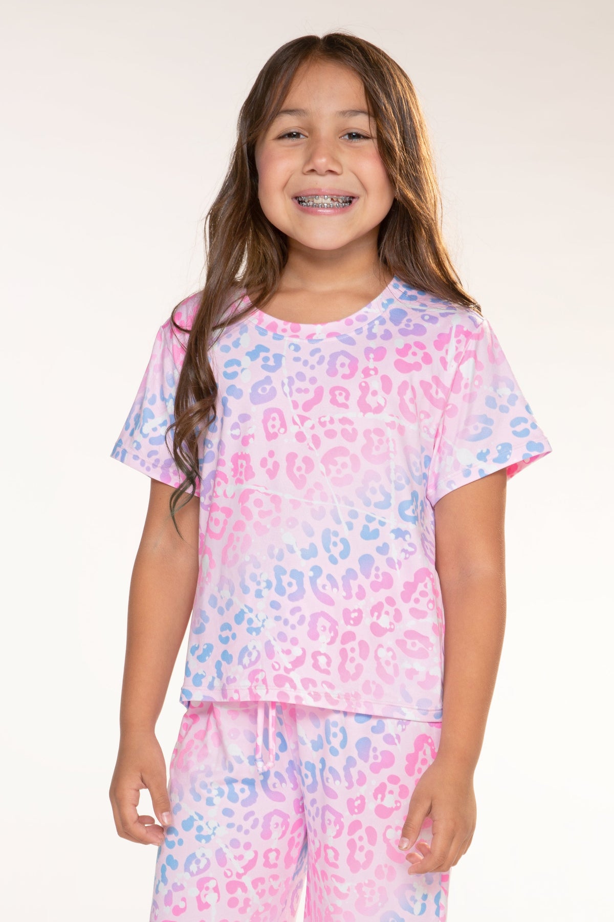 Simply Soft Easy Tee & Karate Pant - Neon Hot Pink Rainbow Gummy Bear - NEW!