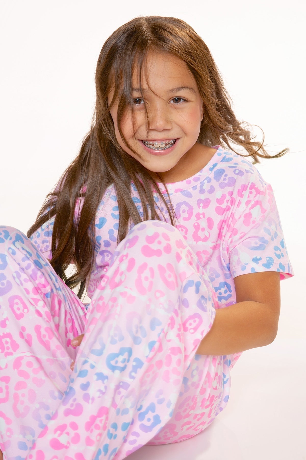 Simply Soft Easy Tee & Karate Pant - Neon Hot Pink Rainbow Gummy Bear - NEW!