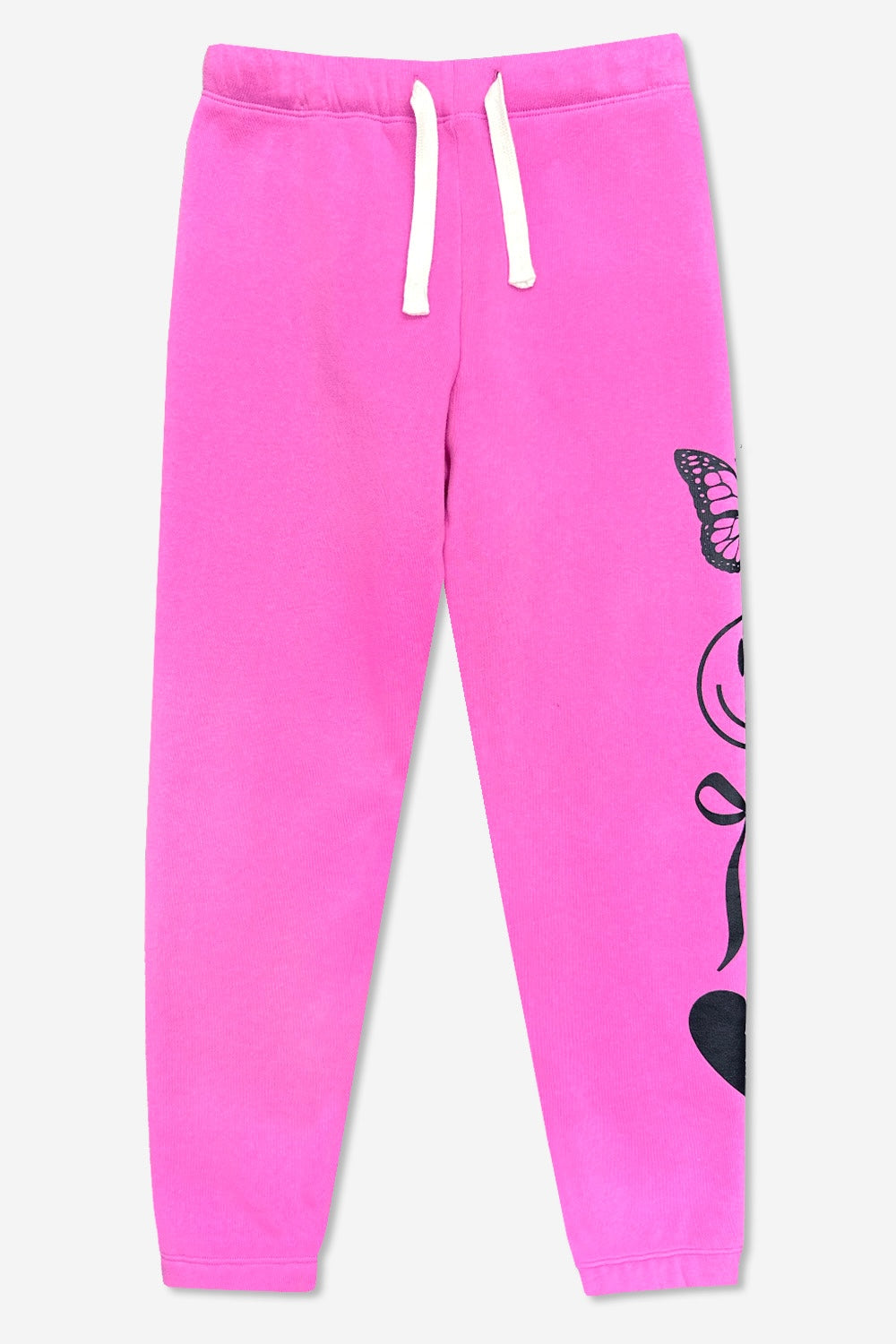 Cotton Soft French Terry Sweatpant ••• - Vintage Iris Sequin Heart