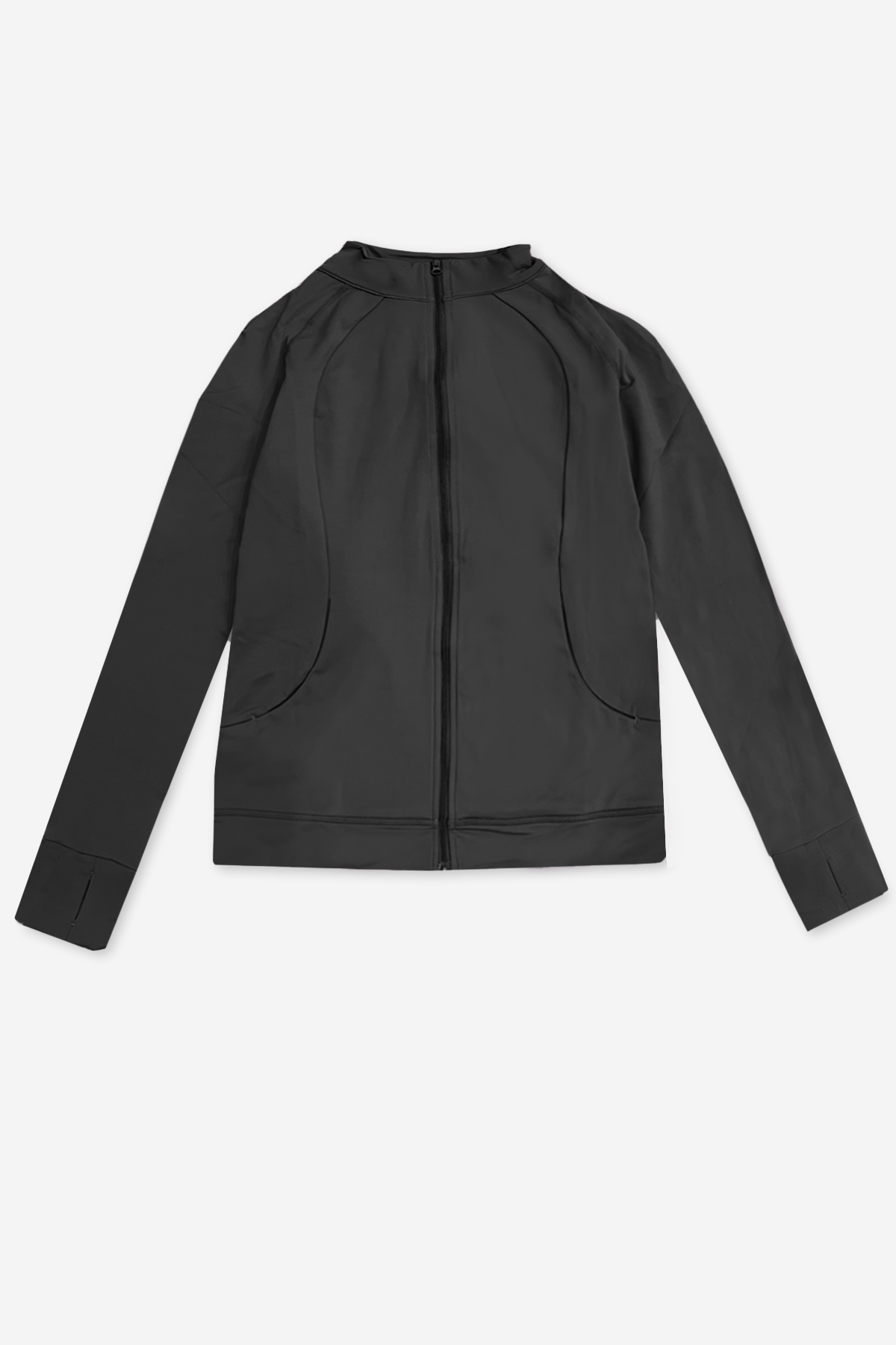 Fitted Track Jacket - Black | PixieLane