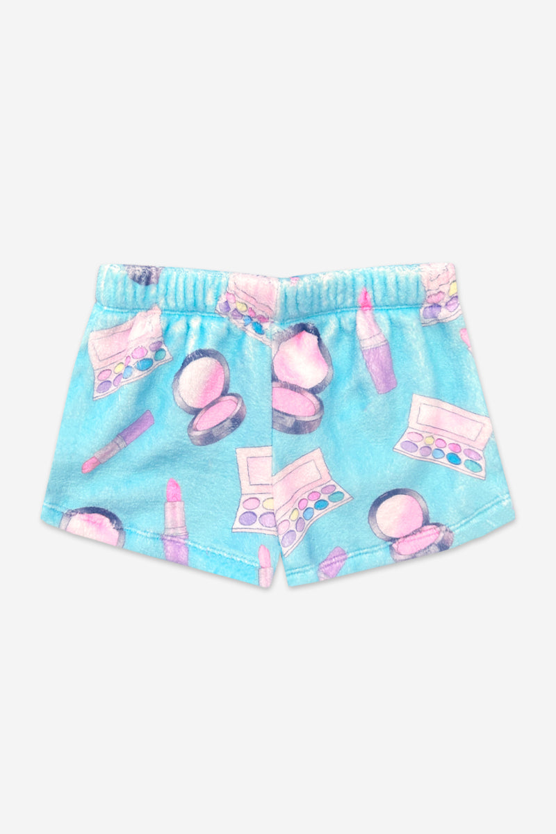 Fuzzy Plush Dolphin Short - Pink Moon Stars