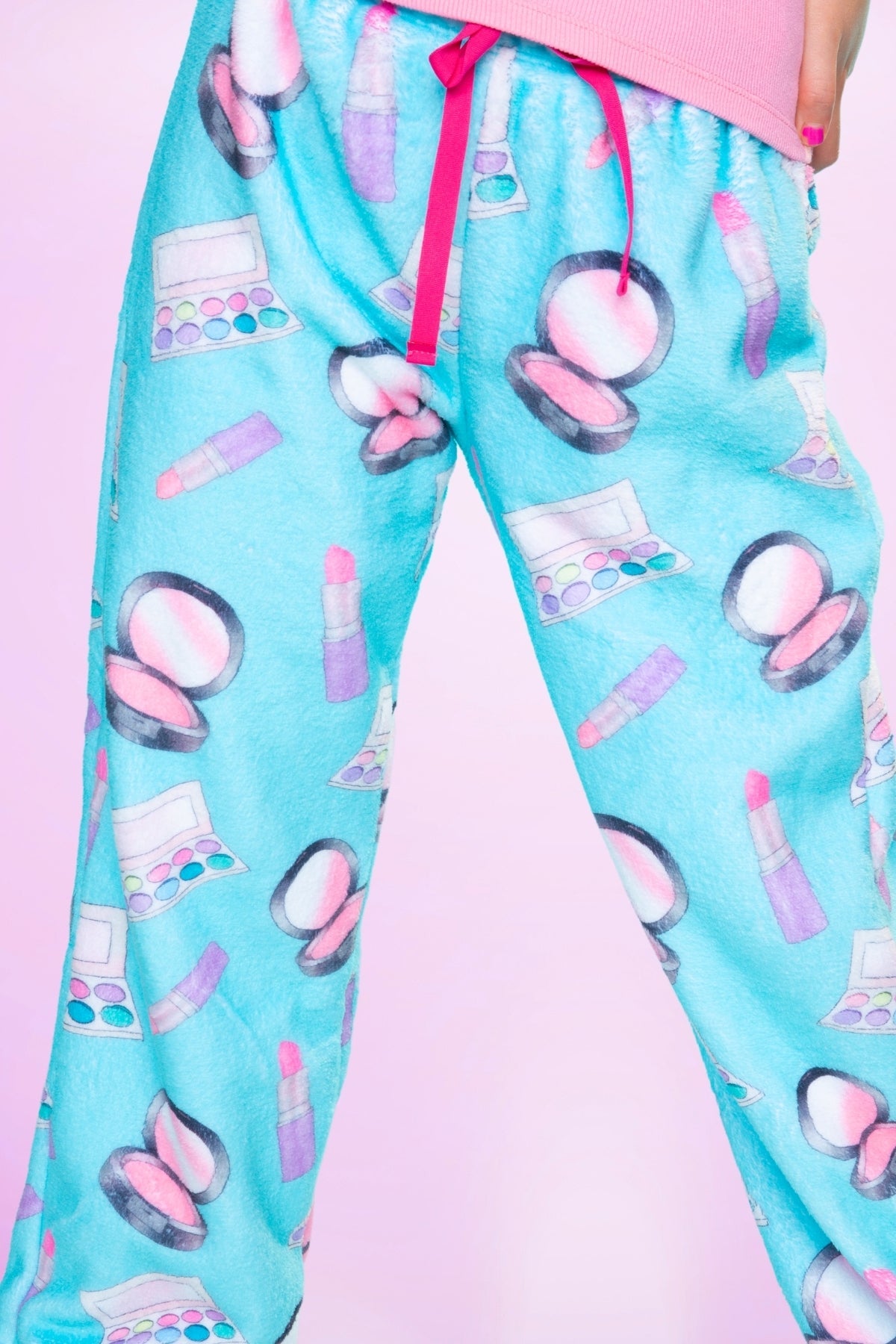 Fuzzy Plush Karate Pant - Matcha Boba