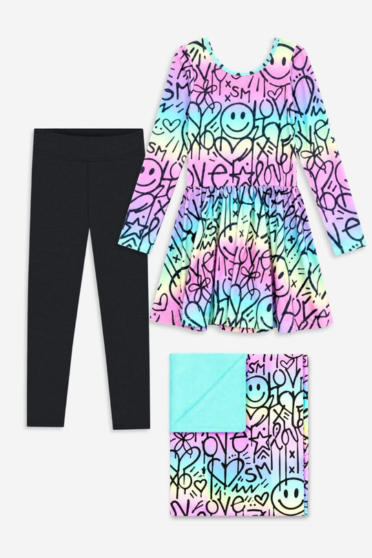 Gift Set - Simply Soft Dress, Liquid Legging & Cozy Blanket