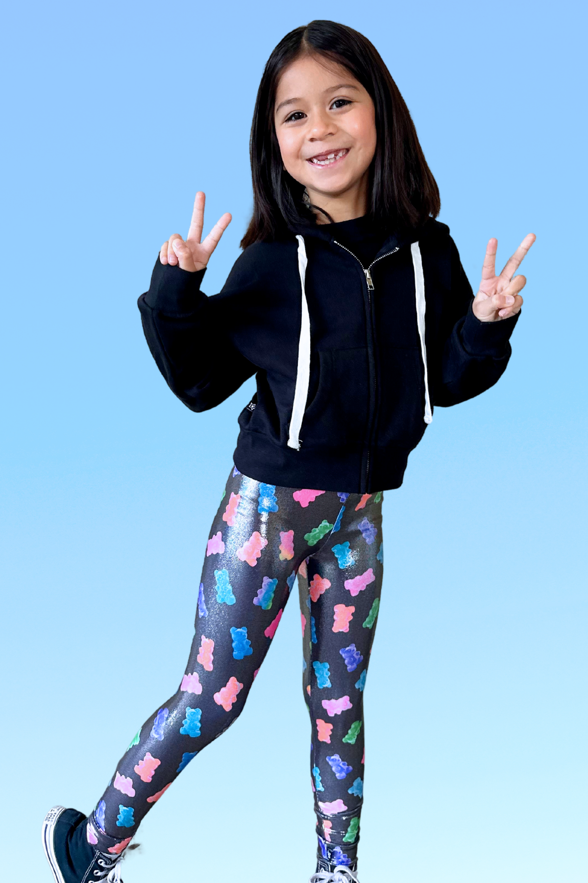 Glitter Foil High Shine Legging - Taupe Leopard - NEW!