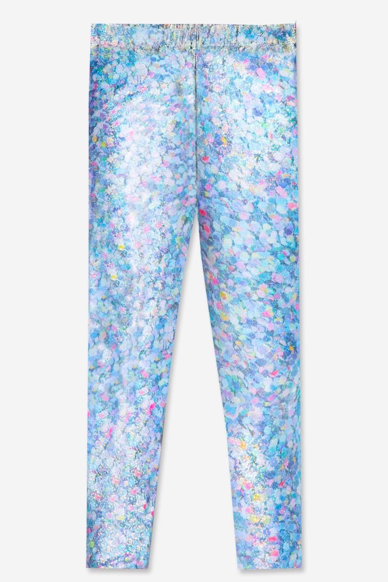 Glitter Foil High Shine Legging - Taupe Leopard - NEW!