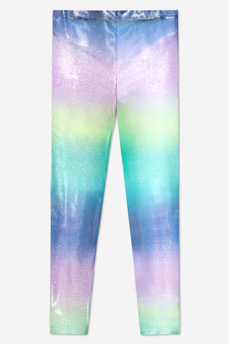 Glitter Foil High Shine Legging - Taupe Leopard - NEW!