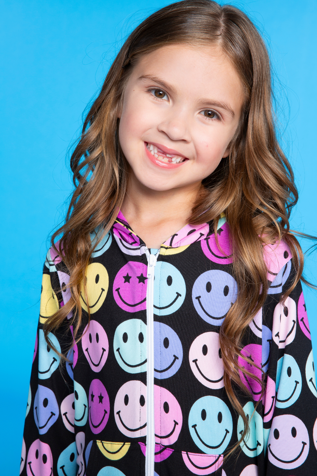 Simply Soft Hooded Zip Onesie - Ivory Heart Smile