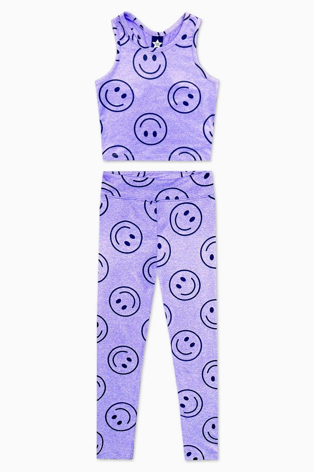 Simply Soft Luxe Racerback Tank & Mid-Rise Legging Set - Vintage Lilac Smile