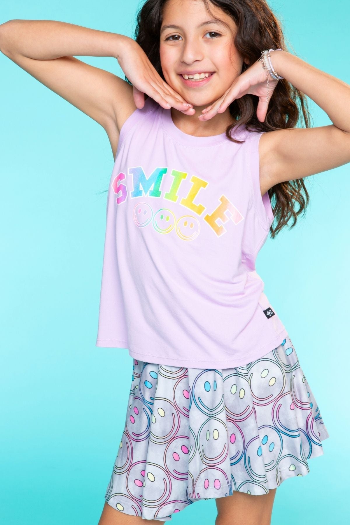 Simply Soft Skort - Pink Rainbow Gummy Bear - NEW!