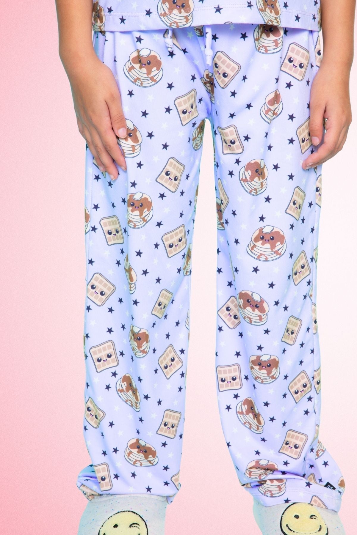 Simply Soft Easy Tee & Karate Pant - Dusty Pink Sticker Emojis