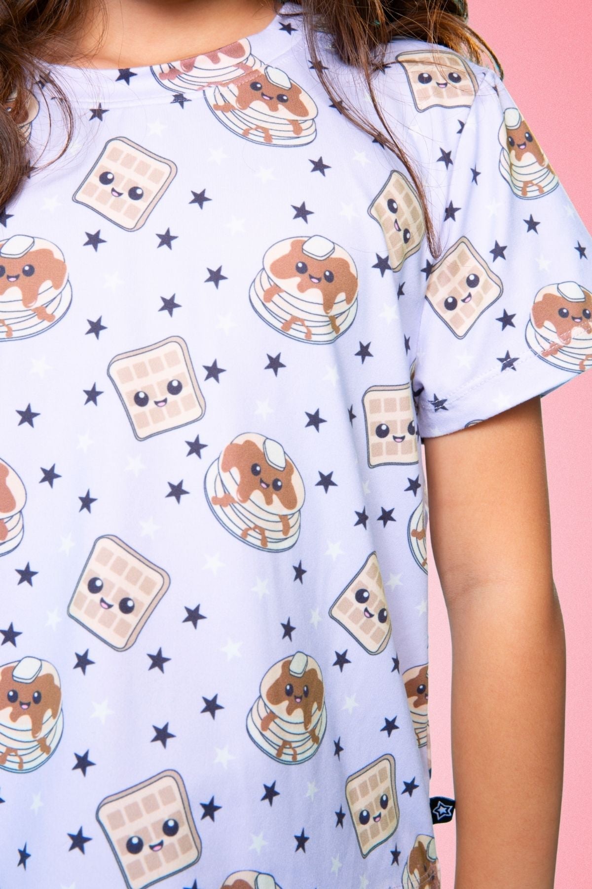 Simply Soft Easy Tee & Karate Pant - Dusty Pink Sticker Emojis