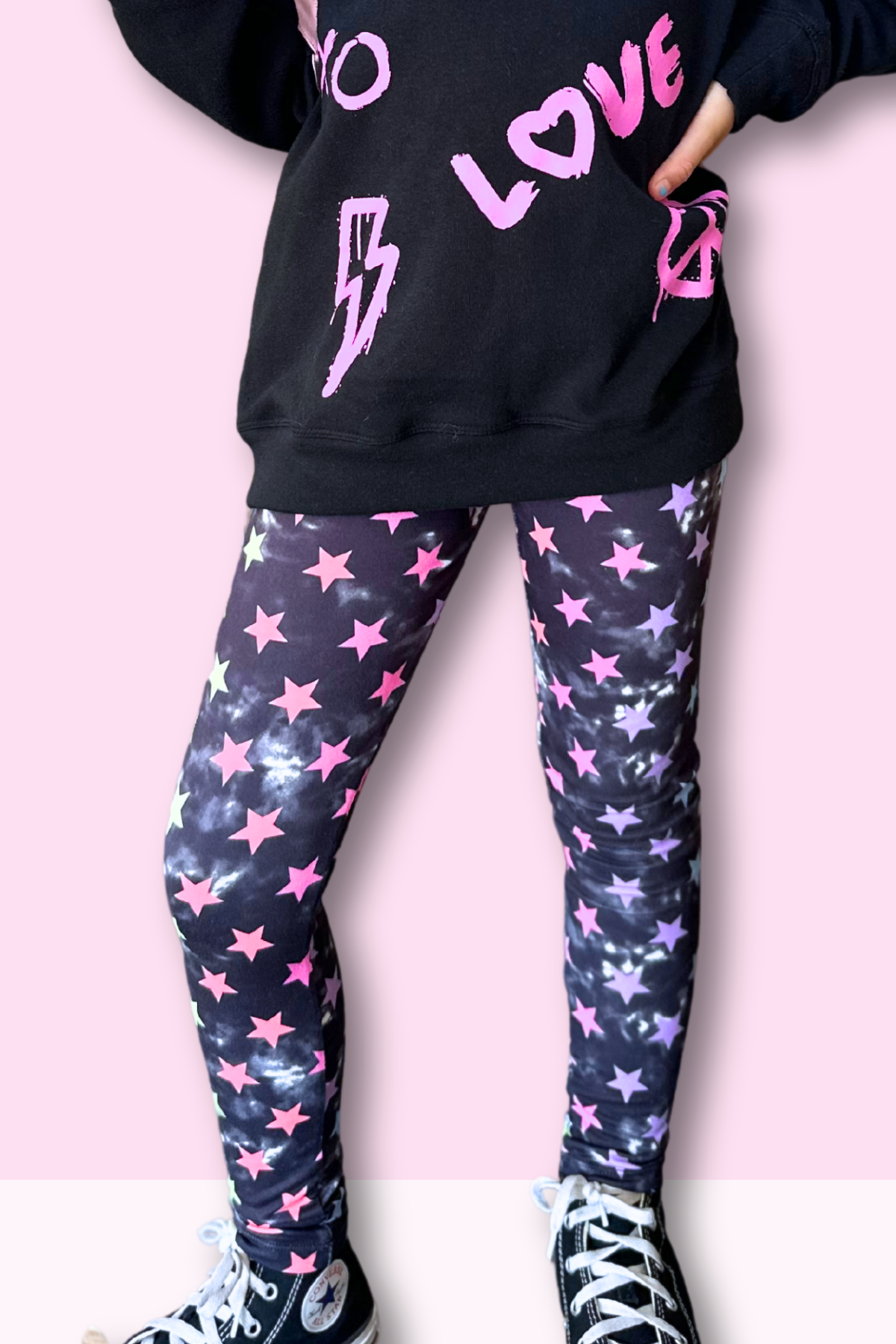 Simply Soft Long Legging - Denim Butterfly