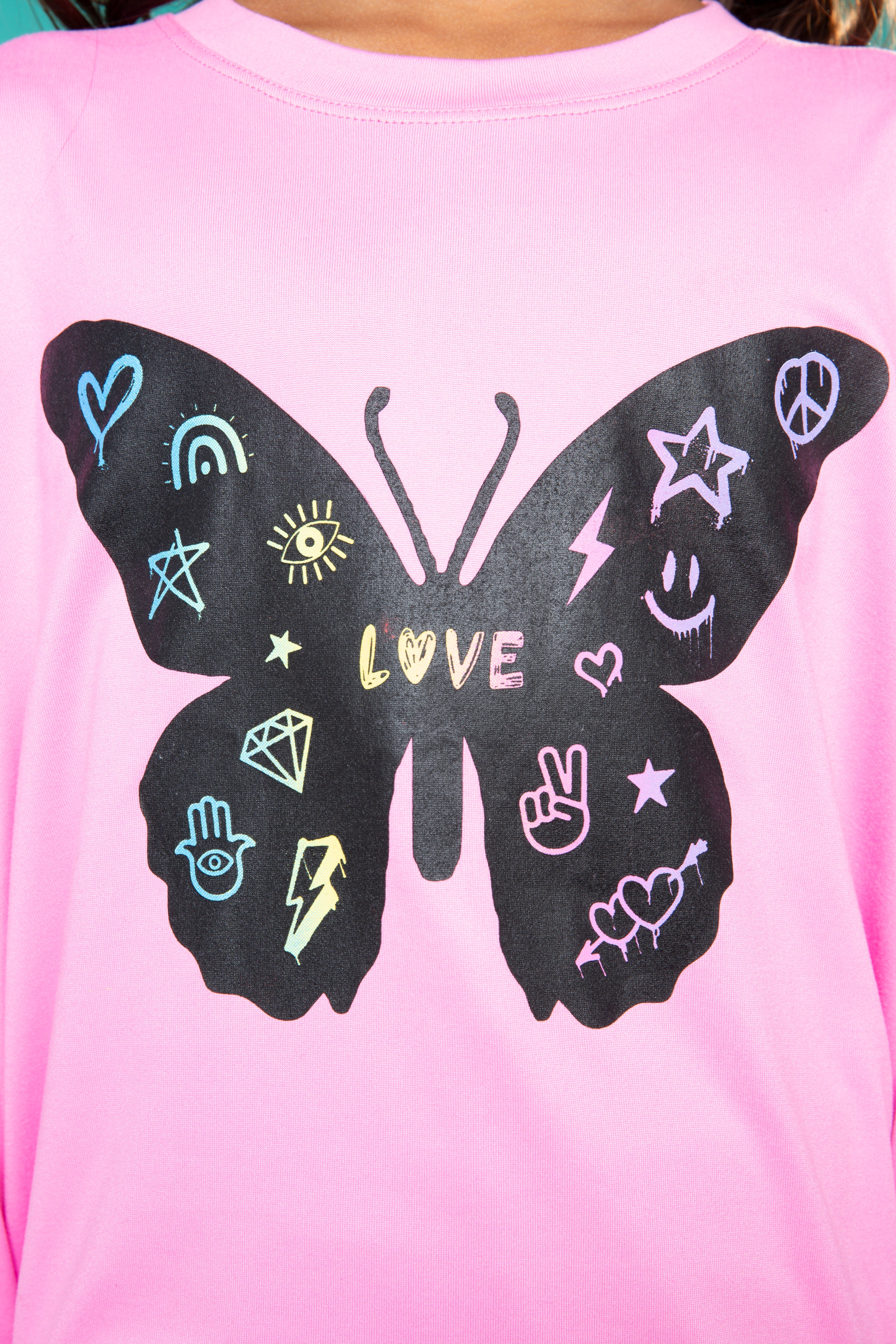 Simply Soft Long Sleeve Crew Top - Lilac Leopard Love