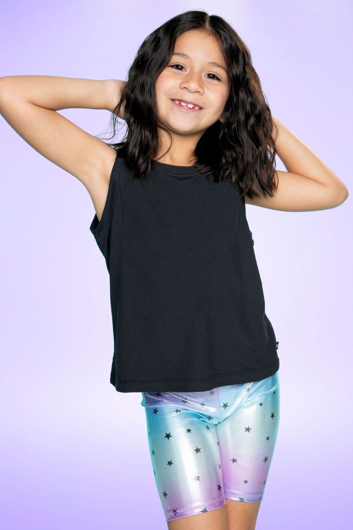 Simply Soft Easy Tank - Lt Blue Neon Pink Malibu