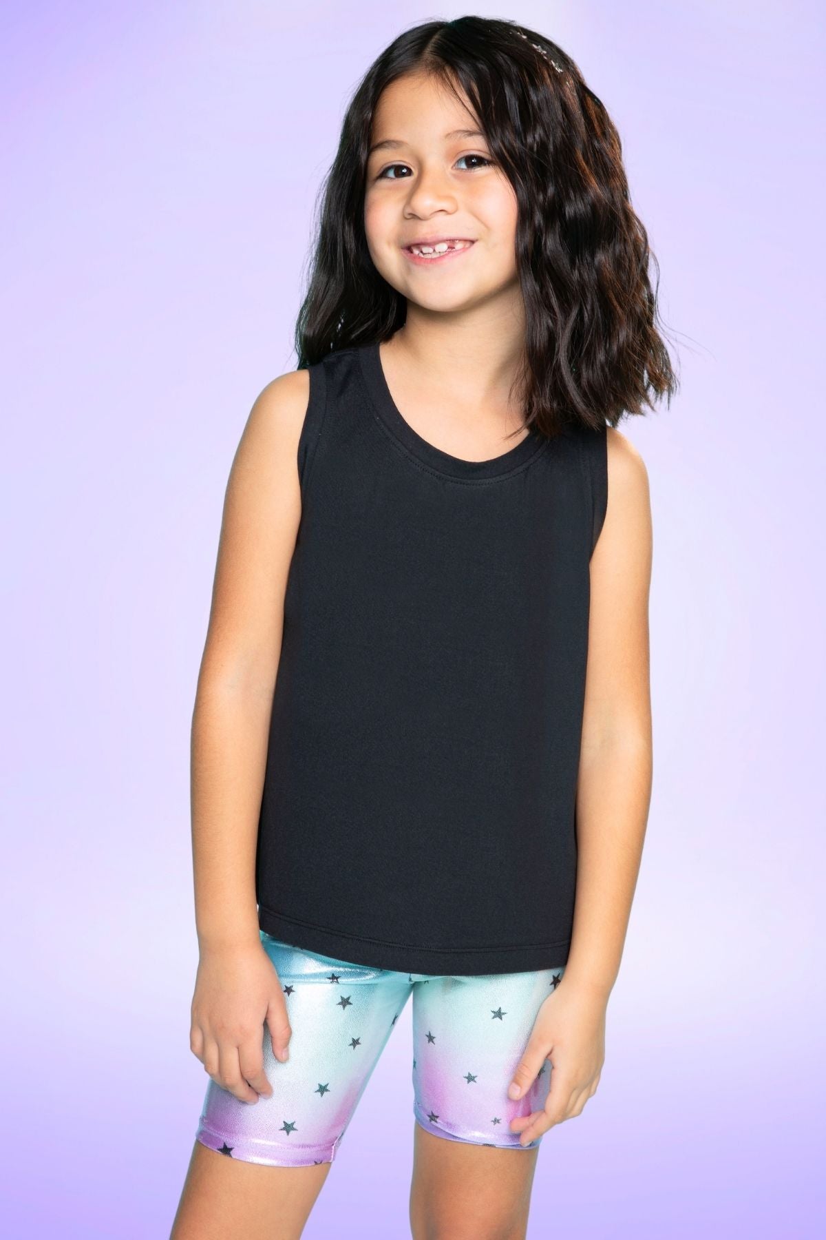 Simply Soft Easy Tank - Lt Blue Neon Pink Malibu
