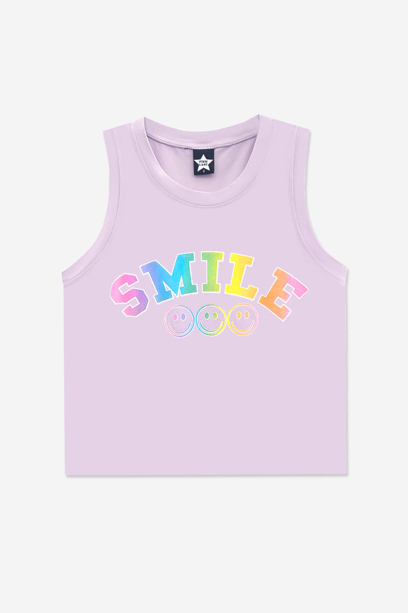 Simply Soft Easy Tank - Lt Blue Neon Pink Malibu