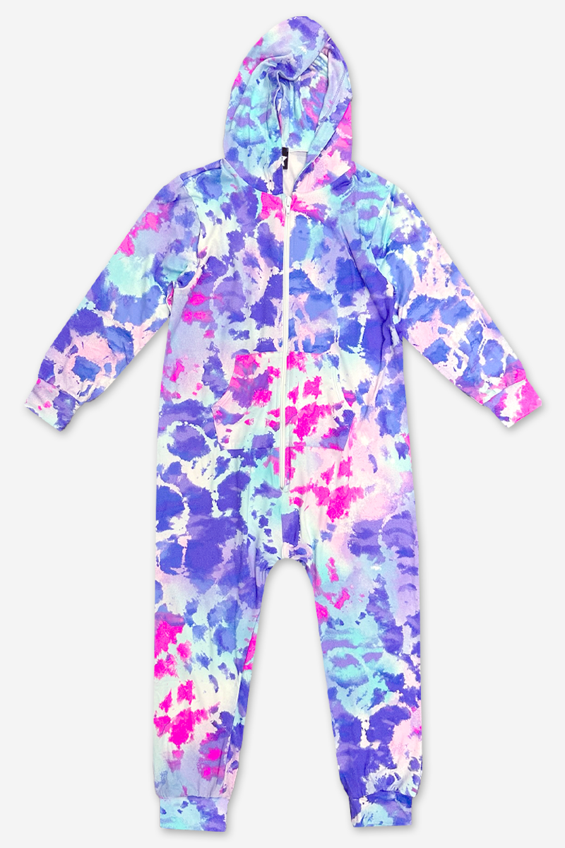 Simply Soft Hooded Zip Onesie - Ivory Heart Smile