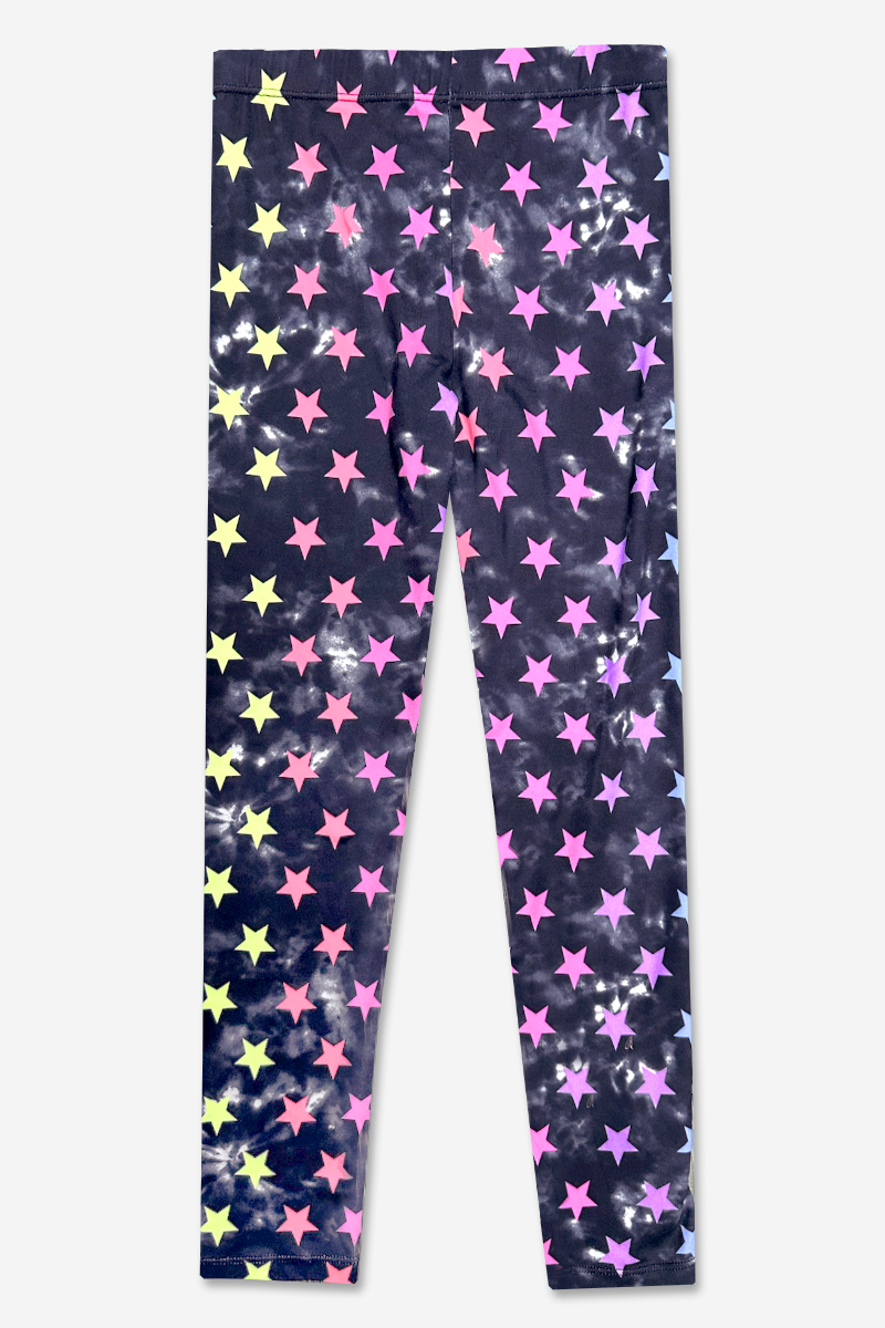 Simply Soft Long Legging - Purple Graffiti Rainbow