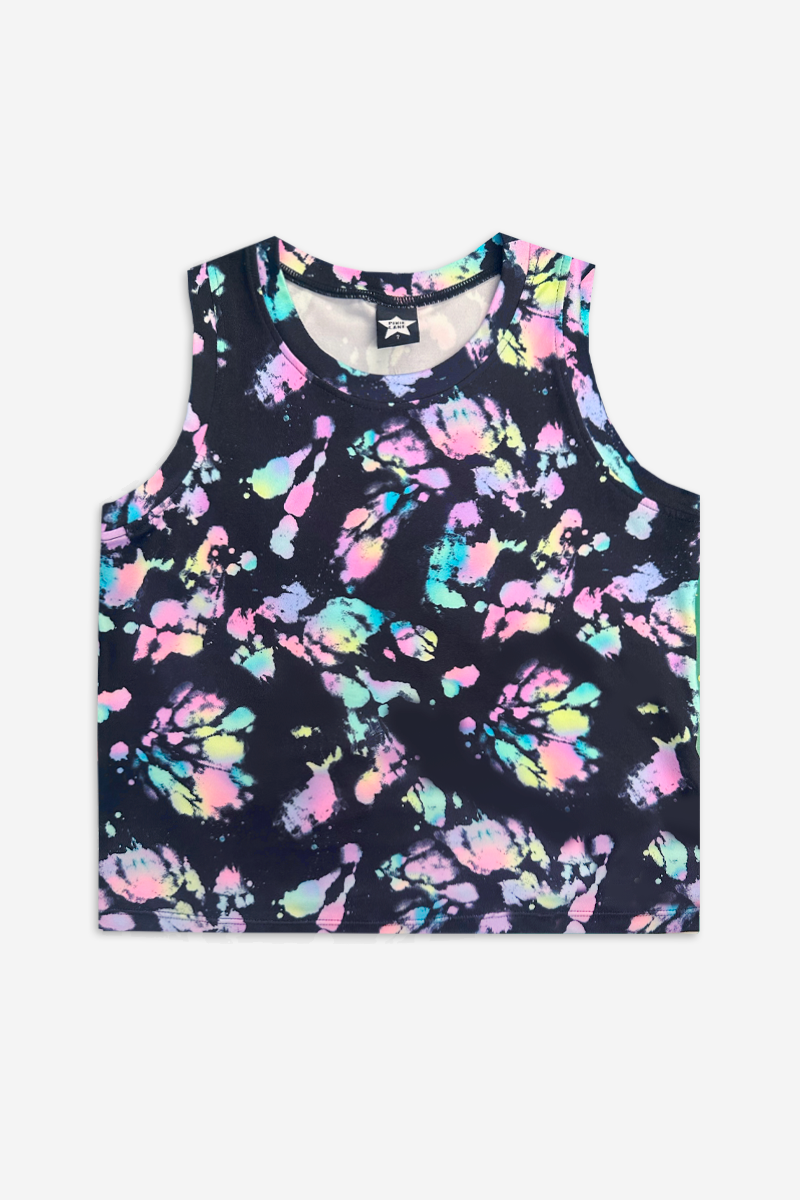 Simply Soft Easy Tank - Lt Blue Neon Pink Malibu