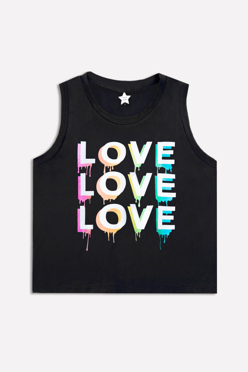 Simply Soft Easy Tank - Lt Blue Neon Pink Malibu