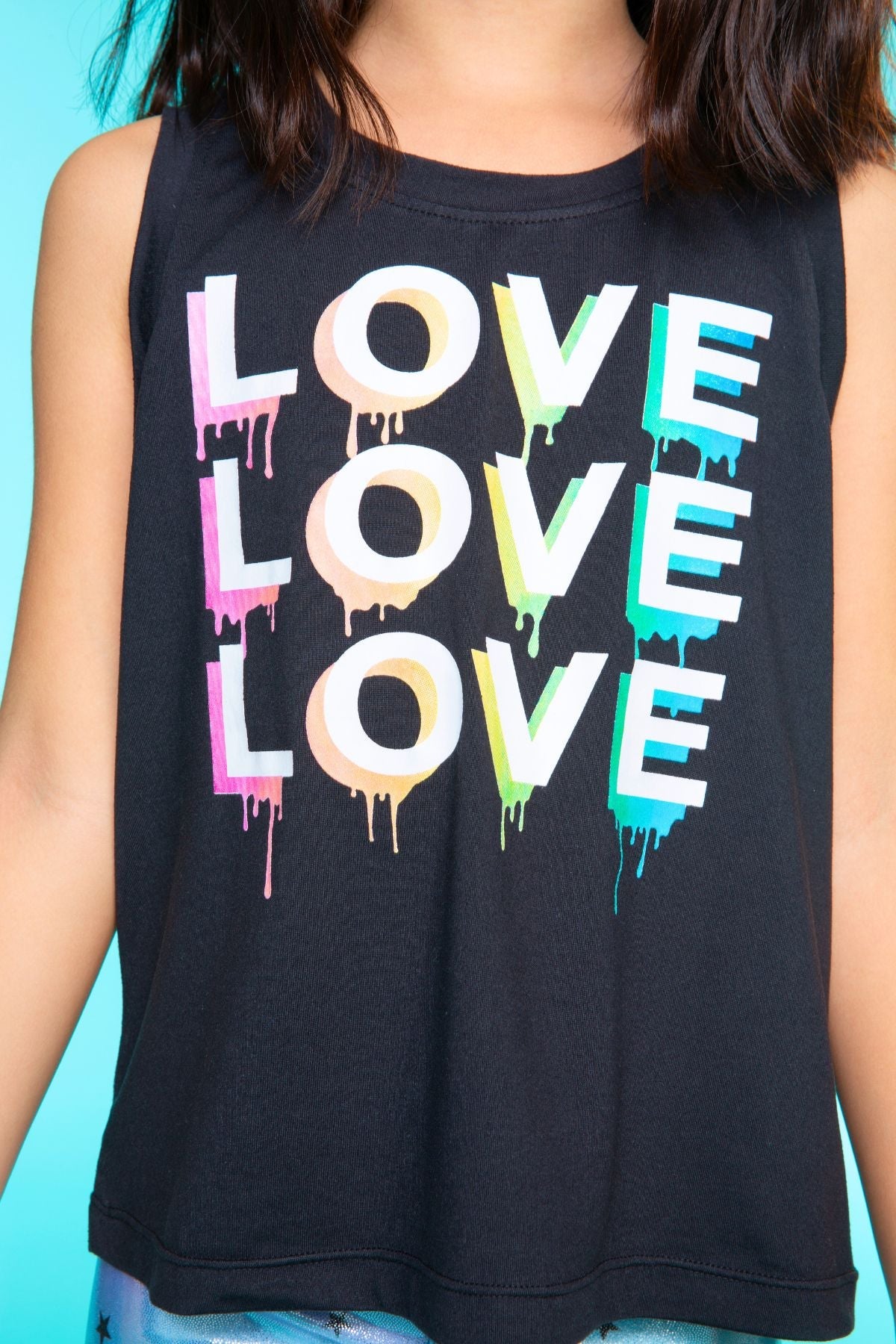Simply Soft Easy Tank - Lt Blue Neon Pink Malibu
