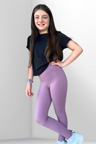 Purple GIRLS & TEENS Girls Long Length Leggings 2769862