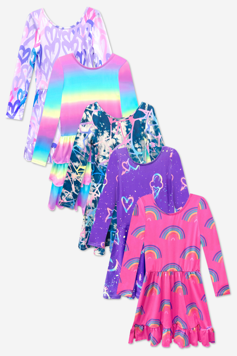 5-Pack Simply Soft L/S Dress