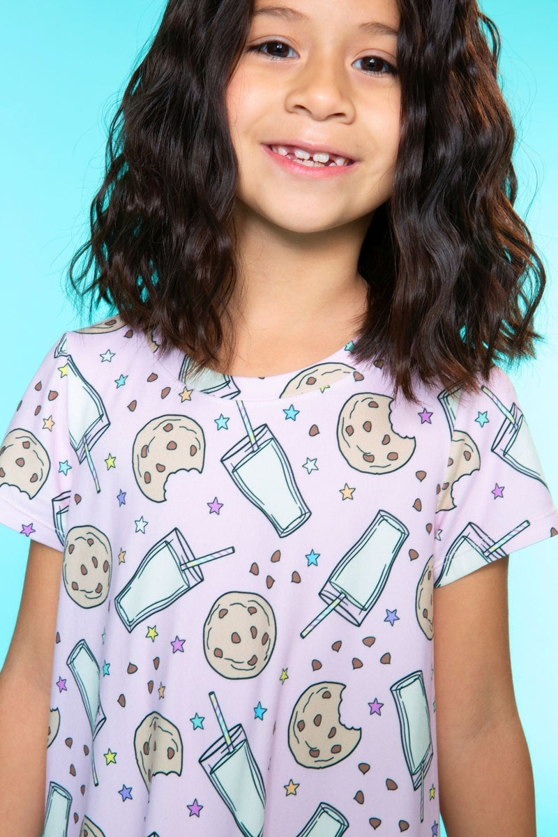 Simply Soft Short Sleeve Ruffle Nightgown - Blush Milk Cookies - Image 3