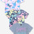 Rainbow Tie Dye Smile | Pink Tie Dye Emoji | Denim Rainbow Love - NEW!