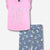 Pink Rainbow Unicorn | Denim Foil Unicorn
