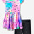 Neon Tie Dye Star | Black