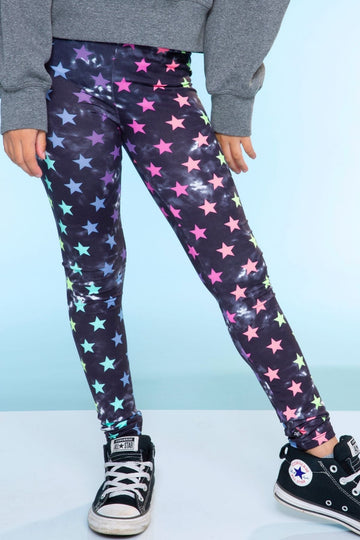 Simply Soft Long Legging - Tie Dye Rainbow Stars