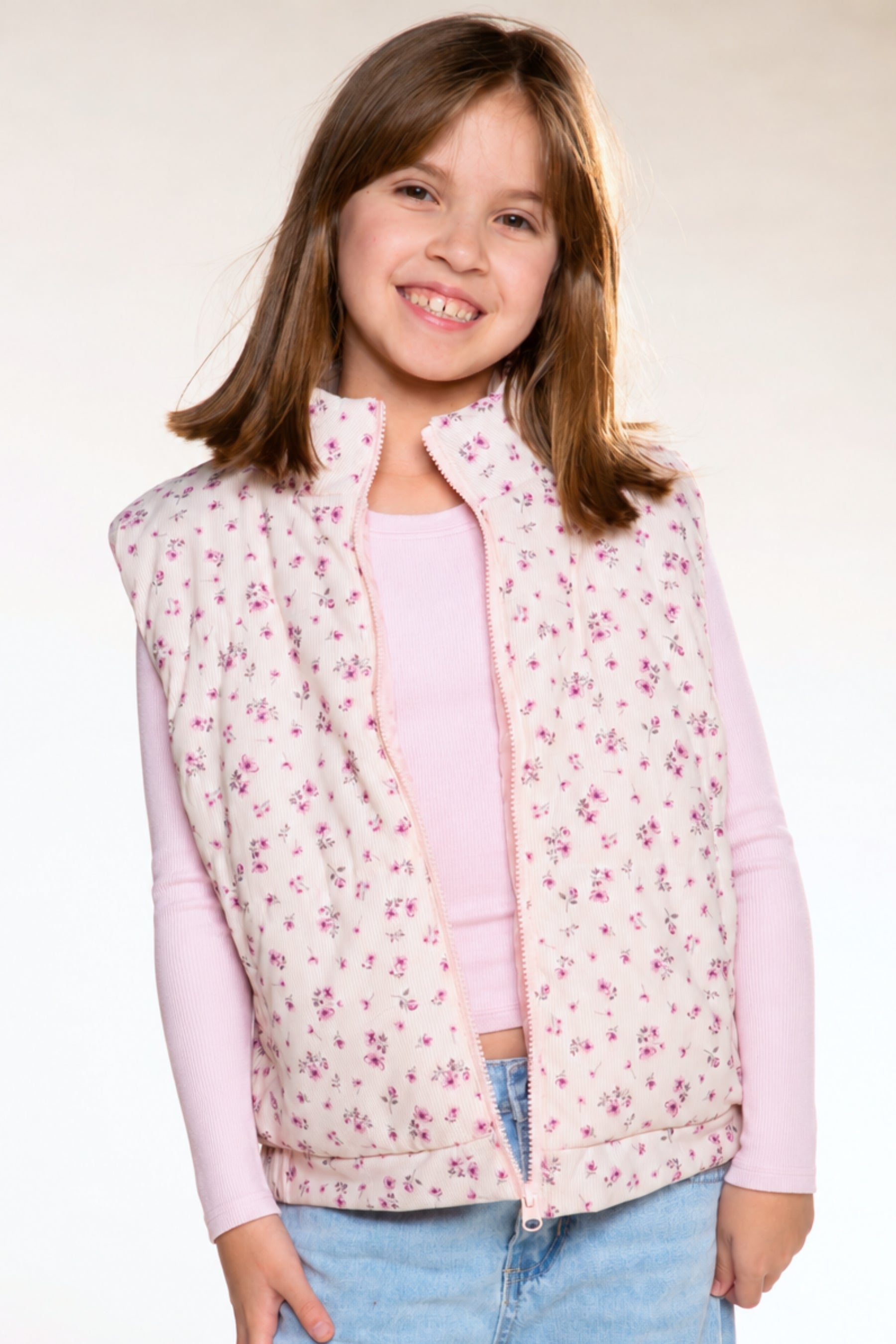 Relaxed Cuorduroy Puffer Vest