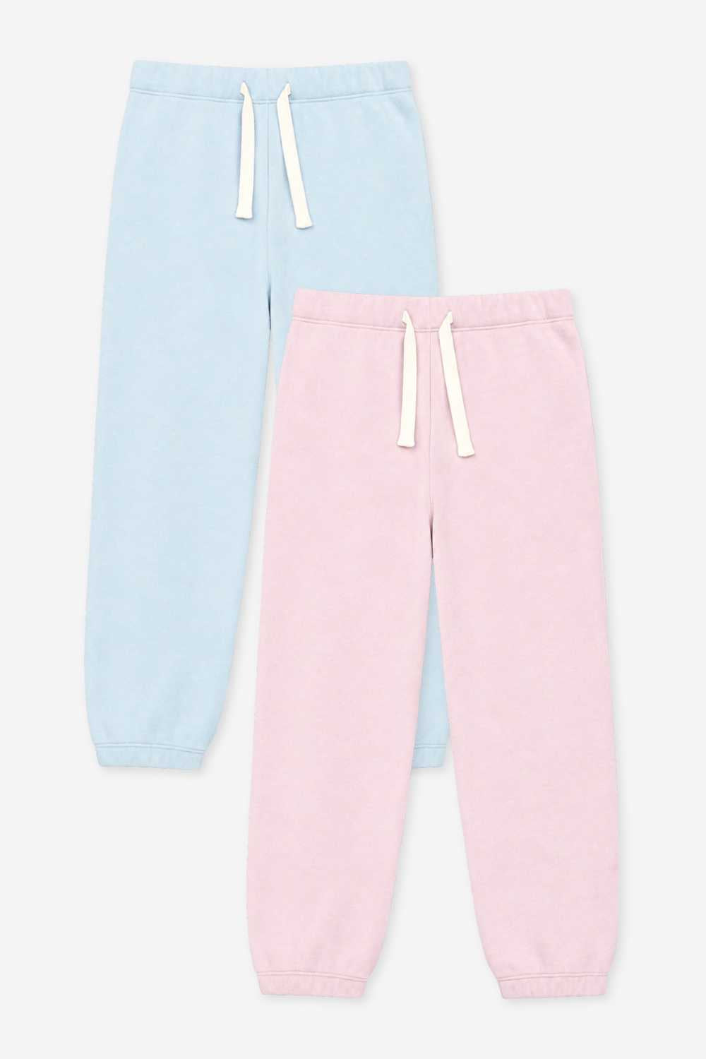 2-Pack Butter French Terry Jogger Set - Powder Blue |  Powder Pink - NEW!