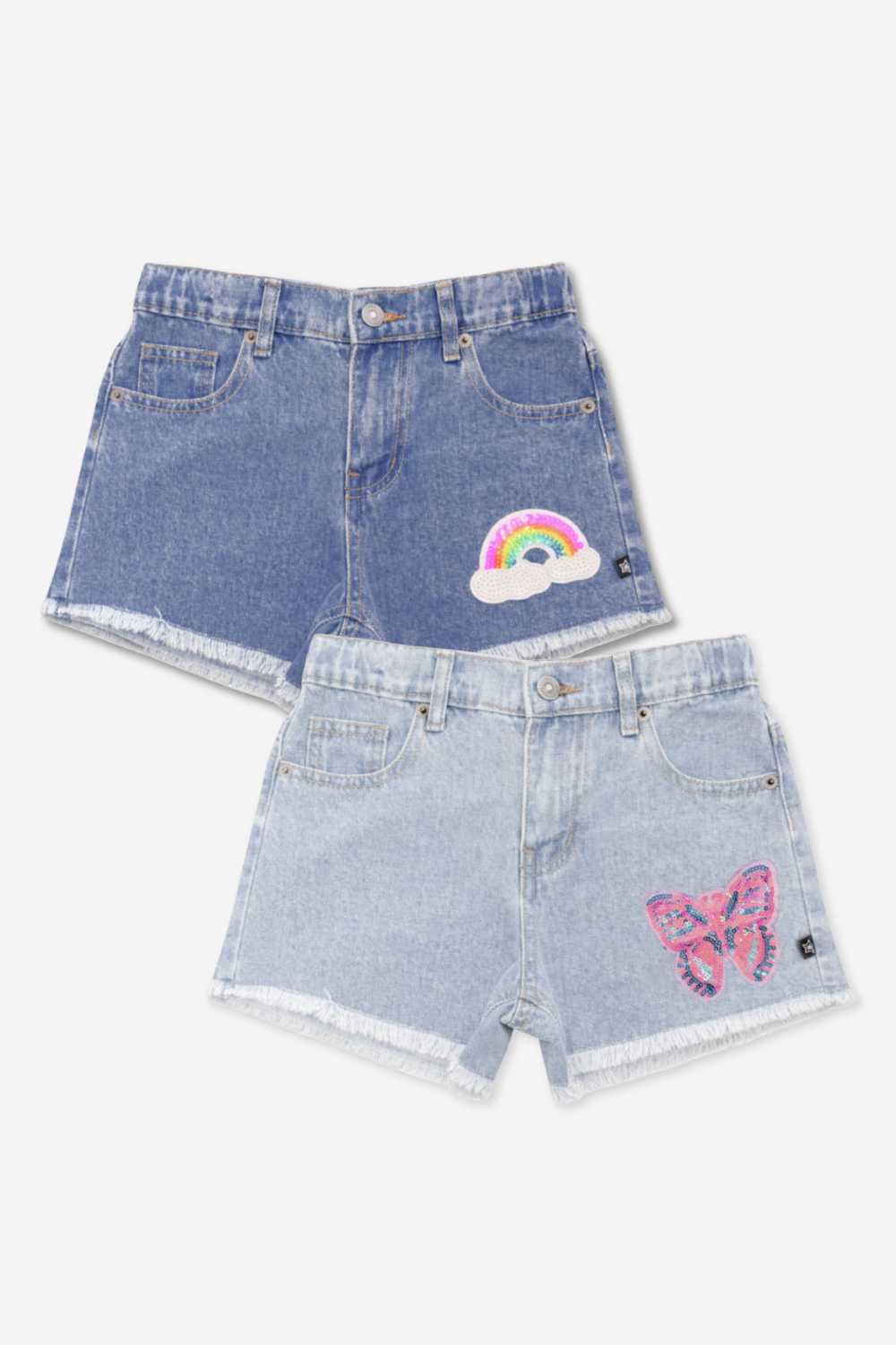 2 Pack Denim Girlfriend Short