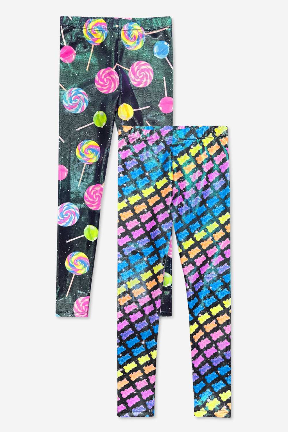 2-Pack Glitter Foil High Shine Legging.