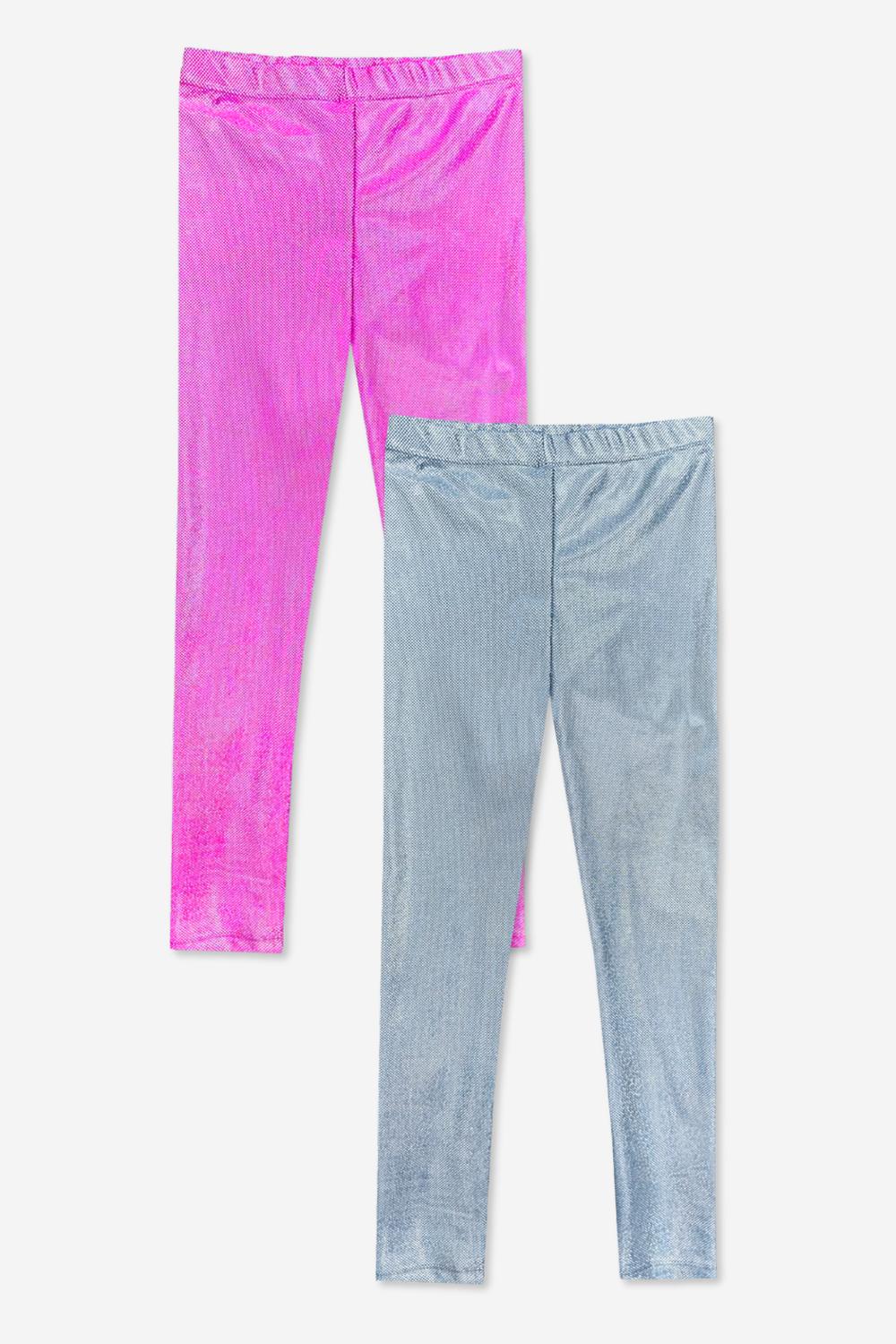 2-Pack Glitter Foil High Shine Legging