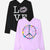 Lilac Peace Splatter | Black Leopard Love Kiss - NEW!