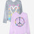 Heather Grey Rainbow Heart | Lilac Peace Splatter - NEW!