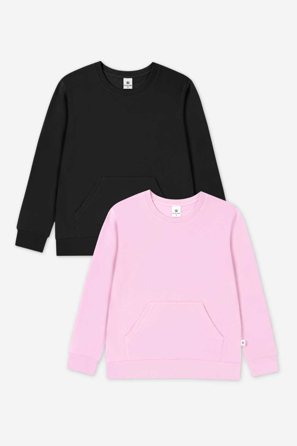 2-Pack Simply Soft Kanga Pocket Crew Top