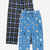 Vintage Blue Puppy | Black White Blue Plaid - NEW!