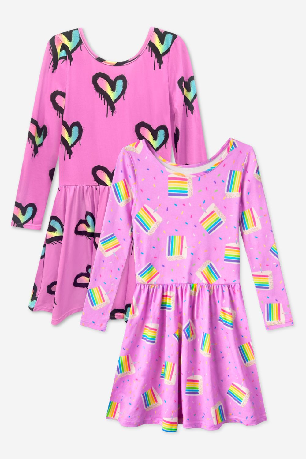 2-Pack Simply Soft L/S Dress.