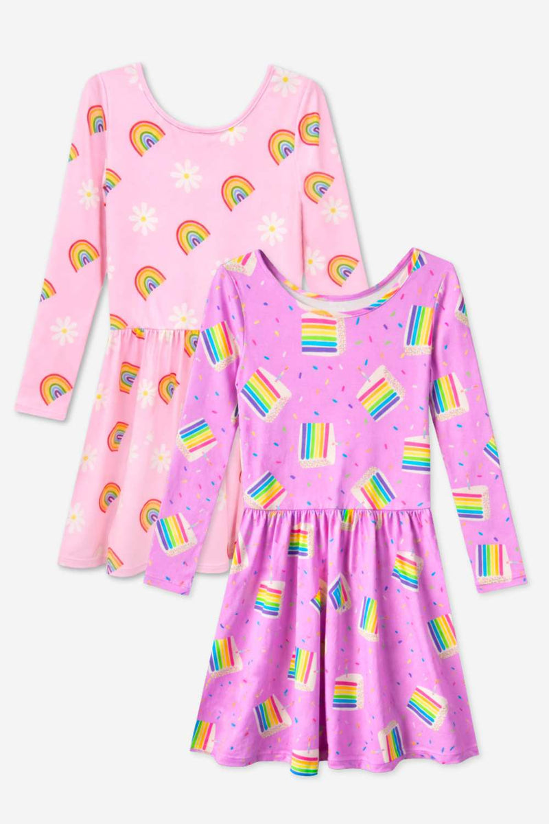 2-Pack Simply Soft L/S Dress.