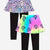 Neon Lt Pink Leopard Splatter Black | Rainbow Star Black - NEW!