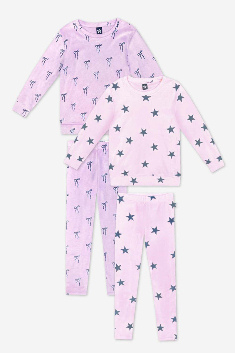 2-Pack Long Sleeve Velour Set