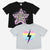 Black Leopard Star | H.Grey Rainbow Heart Bolt - NEW!