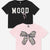 Black Mood Bow | Dusty Pink Leopard Bow - NEW!