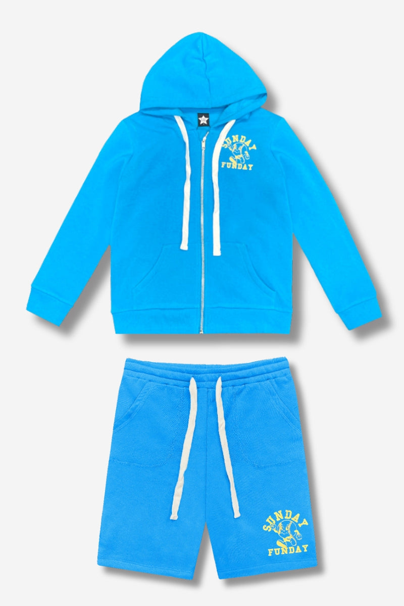 Multipack: Cotton Soft French Terry Zip Hoodie & Board Short