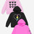 Black Rainbow Heart Bolt | Pink Rose Heart | Hot Pink Elements - NEW!