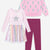 Bubble Gum Pink Green Ivory Candy Canes | Pink Sequin Silver Star Rainbow Foil | Burgundy Heather - NEW!